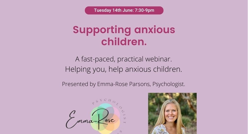 Webinar: Supporting Anxious Children